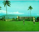 Golf Course Kaanapali Beach Hotel Maui Hawaii HI Chrome Postcard J2 - £2.29 GBP
