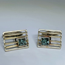 CLOSEOUT Sterling Spinel Cufflinks Vintage Silver Cufflinks,  OFFER! - €74,38 EUR