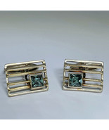 CLOSEOUT Sterling Spinel Cufflinks Vintage Silver Cufflinks,  OFFER! - $121.98