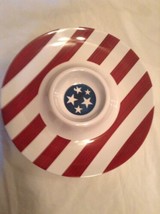 Summer USA flag chip dip serving tray bowl Amscan stars stripes - £10.77 GBP