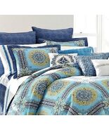 SHELLI SEGAL LAUNDRY &quot;BLUE RIVIERA&quot; 3PC F/Q  DUVET COVER /S/ SHAM NWT - $192.47 CAD
