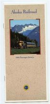 Alaska Railroad Brochure 1995 Passenger Services Route Map Fares Tours - $13.86