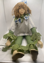 Vintage Fairy Tale Doll Hand-painted Porcelain/Cloth 19” Tall - £31.31 GBP