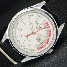 REFURBISHED SEIKO 5 AUTOMATIC JAPAN 6309A MENS WHITE DIAL WATCH a427250-1 - $41.99