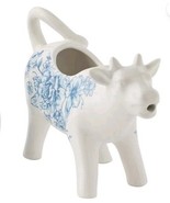 Pioneer Woman ~ AGATHA ~ Stoneware ~ Cow Shaped Creamer ~ BLUE Floral - $644.26 MXN