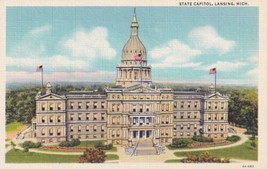 Lansing MI Michigan State Capitol Unposted Postcard E03 - £3.14 GBP