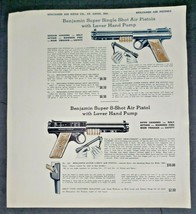 1940&#39;s Benjamin Air Rifle Co  St. Louis Mo. Super Single Shot Air Rifle Print Ad - £11.98 GBP