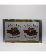 Fyfe &amp; Drum Extra Lyte Embossed Unrolled 12oz Beer Can Flat Sheet Magnetic - £36.83 GBP