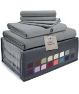 Luxury 6-Piece Queen Size Bed Sheet Set | Breathable, Wrinkle-Free Micro... - £63.81 GBP