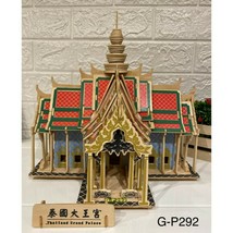 3D Wooden DIY Construction Kit Puzzle Thailand Grand Palace Home Decor Gift Toy - £38.19 GBP