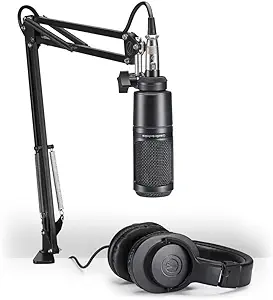Audio-Technica AT2020PK Vocal Microphone Pack for Streaming/Podcasting, ... - $276.99