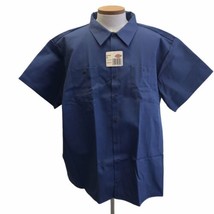 Dickies  Shirt Industrial Wear Work Shirt Men&#39;s Blue Short Sleeve Size 5XL B1 - £25.76 GBP