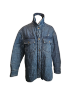 STELLA MCCARTNEY Quilted Organic Cotton Denim Shirt Jacket - Size 38 - £318.74 GBP
