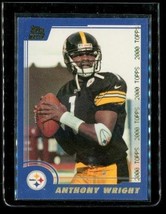 Vintage 2000 Topps Rookie Football Trading Card #134 Anthony Wright Steelers - £3.94 GBP