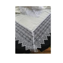 White Table Runner, Guipure White Lace, Vintage Style Doily 22x64&#39;&#39; - £54.98 GBP