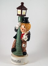 Novelty Musical Decanter Drunk Guy Lamp Post &quot;Show Me The Way Home&quot; 13&quot; Vtg 50&quot;s - £11.98 GBP