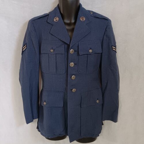 Primary image for USAF Dress Wool Blazer Jacket Ike Airman First Class Korean Vietnam 1950's 60's