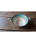 Antique Aynsley Aqua Blue 7611 Soup Bowl 6.5&quot; from handle to handle - £19.45 GBP