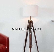 Nautical Marine Tripod Floor Lamp With White Shade By Nauticalmart - £139.35 GBP