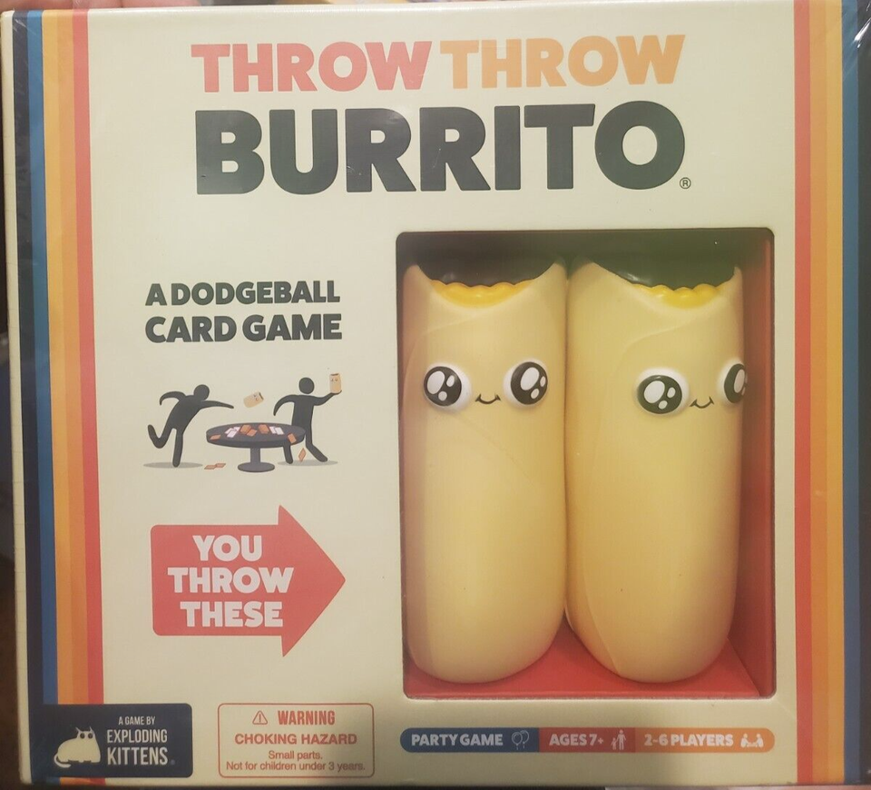 EXPLODING KITTENS Throw Throw Burrito Card Game - $15.88