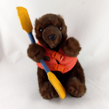 Disney California Adventure Grizzly Bear Plush River Run Life Jacket oar paddle - £7.79 GBP