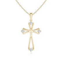 ANGARA Lab-Grown 0.12 Ct Diamond Pendant Necklace for Women in 14K Solid Gold - £383.26 GBP