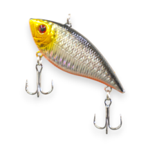 Lipless Crankbait Fishing Lure Rattle Bait Silver Shad Color Silver Oran... - $8.90