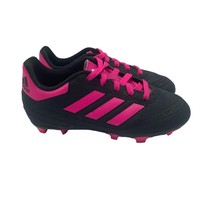 Adidas Junior Goletto VI Soccer Cleats Black Pink Kids Girls Toddler 11 - $19.79