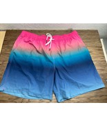 Goodfellow Co Swim Trunks Pink Blue Vacation Ocean Lake Sportswear KG JD - $182.25 MXN
