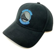 MVP Golden State Warriors Logo Basketball Black Curved Bill Adjustable Hat - $20.53