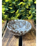 Red Spotted Jasper Crystal Decorative Bowl, Gemstone Altar Offering Bow - $59.95