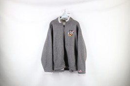 Vtg 90s Disney Womens 2XL Distressed Deep Pile Fleece Lined Disneyland J... - $44.50