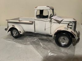 New Vintage style White Metal Truck- SALE image 3