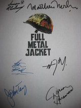Full Metal Jacket Signed Film Movie Script Screenplay Autograph X6 R. Lee Ermey  - £15.92 GBP