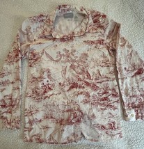 Liz Claiborne Women&#39;s Paisley Print Button Down Shirt Size 10 - $218.76 MXN
