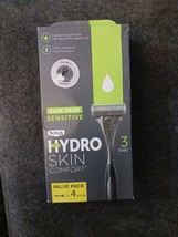 Schick Hydro Skin Comfort Razor Slim Head Sensitive 4 Cartridges, 3 Blad... - $12.20