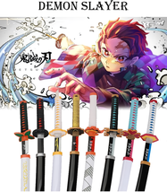 Toy Sword Demon Slayer Katana 80cm Wooden Sword Cosplay Weapon Zenitsu M... - $50.00