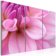 Tiptophomedecor Stretched Canvas Floral Art - Pink Dahlia - Stretched &amp; Framed R - £63.38 GBP+