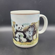 Kurt Kress Wildlife Mug Coffee Cup Safari Animals Jungle Elephant Gorill... - $6.80