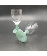Villeroy &amp; Boch ISABELLE Wine Goblets Set of 2 Green Claret 6.75&quot; Retired - €38,80 EUR