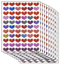 A059 VALUEPACK 10X Heart Love Kids Kindergarten Sticker Size 13x10cm/5x4 inch  - £12.78 GBP