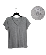 Deb Women’s Gray V-Neck T-Shirt Size 2X Short Sleeve Soft Tee - $11.47