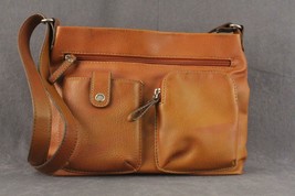 Vintage Designer Purse Dark Orange Tonal Fade Faux Leather RELIC Handbag - £14.08 GBP