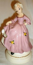 Vintage Holland Mold Ceramic Figurine Victorian Dancing Woman - £9.49 GBP