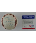 Ed Lopat Signed Baseball Rawlings New York Yankees Personalized PSA DNA COA - £137.77 GBP