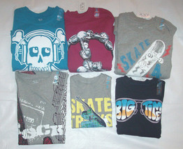 Boys Childrens Place TShirts Skateboard Skull Peace Size 4, 5-6 or 14 NWT - £5.50 GBP