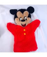 Vintage St. Michael Mickey Mouse hand puppet plush kids Walt Disney red ... - €37,78 EUR