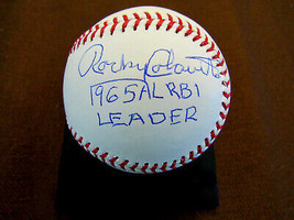 Rocky Colavito 1965 A.L. Rbi Leader Indians Yankees Signed Auto Oml Baseball Jsa - $346.49