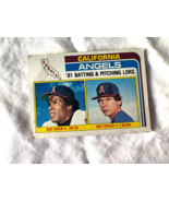 Rod Carew Ken Forsch 1982 Topps California Angels Baseball Card '81 Leaders MLB - $8.90