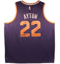 DEANDRE AYTON Autographed Suns &quot;2018 NBA #1 Pick&quot; Swingman Jersey GDL LE... - £713.77 GBP